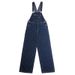 Man's clothing Cargo overalls men's vintage striped denim jumpsuit khaki_viptrois.com