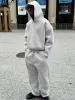 Pullover American Street Tops Y2k Hoodies Solid Sweatshirt And Baggy Sweatpants Couple Hooded Cardigans Pantsuit Mens_viptrois.com