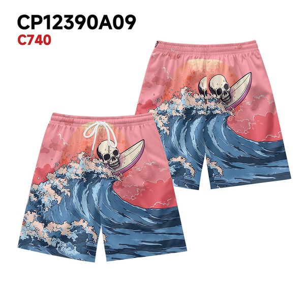 Unbeatable Quality Summer Men's Fitness Running Sports Basketball Plus With Personalized Skull Print Design Shorts For Men_viptrois.com