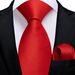 Unisex A Men's 8cm Solid Color Fashion Hand Tie Pocket Towel Suit, Business Party Tie Square Towel Combination_viptrois.com