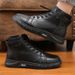 European Warm Series 2025 Plus Size Trendy Martin For Men British Style With Fleece Lining Warm High-top Men's Casual Leather Boots_viptrois.com