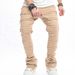 Man's clothing Men's jeans baggy wide-leg pants casual ripped seam mop pants sleek hip hop style_viptrois.com