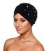 Muslim hat Turban cap pleats nail bead pleats simple watermelon cap_viptrois.com