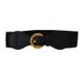 Unisex Retro buckle belt female decoration with skirt elastic elastic belt fashion Joker high sense waist seal._viptrois.com