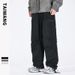 Men's Clothing Thai King Men's Wear 2024 Retro Paratrooper Pants Autumn and Winter Garment Dyeing Workwear Loose Multi Pocket Pants Men's Trousers_viptrois.com