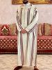 Eid Muslim Men Jubba Thobe Long Robe Saudi Islamic Striped Abaya Caftan Islam Dubai Arab 2024 Summer Morocco Jalabiya_viptrois.com