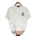 Heavyweight Pure Cotton Short T-Shirt For Men 2025 Summer New High-End European Style Half Sleeve Tee Shirt Quality_viptrois.com