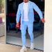 Men's Clothing Cropped Trousers Trendy Slim Fit Multi Pocket Jacket Personalized Suit_viptrois.com