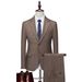 Men's Clothing Herringbone Wool Casual Studio Photo Suit Two Piece Suit_viptrois.com