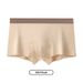 Pulse Men's Seamless Solid Color High-end Combed Cotton Breathable Loose Boxer Briefs Comfortable Plus Size Underwear_viptrois.com