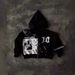 Men's Trendy Casual Short Hooded Sweatshirt 2025 New 103D Digital Print Five Pointed Star Zipper Cardigan Loose Jacket_viptrois.com