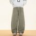 Men's Clothing Plush Cotton Trousers Men's Autumn And Winter New Japanese Loose Machete Casual Trousers Trendy Brand Loose Slightly Wide Trousers_viptrois.com