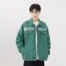 American Retro Fashion Letter Multi-Pocket Green Denim Men's Jacket High-End Spring And Autumn Top_viptrois.com