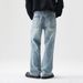 Men's Clothing Men's Flared Loose Jeans Men Autumn New High Street Wide Leg Slim Washed Pants Men's Autumn_viptrois.com