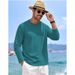 Cross-Border Exclusive Basic Long Sleeve T-Shirt Men, Pure Cotton, Drop Shoulder, Crew Neck, Pullover, Inner Layer, Base_viptrois.com