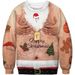 Pure European And American Cross-Border Independent Station Christmas 3D Digital Print Chest Hair Funny Pattern Round Neck_viptrois.com