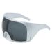 Futuristic Wraparound Sunglasses - Unisex Oversized Shield Design | Polarized UV400 Protection & Anti-Blue Light Technology_viptrois.com