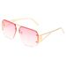 SKY CAPTAIN - Retro Aviator Sunglasses (Half-Frame Square Lenses, Versatile Fashion Shades, Hot Seller)_viptrois.com