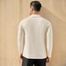 Men's Clothing Men's Thermal Long Sleeve T-Shirt - High Stretch Polyester, Slim Fit Mock Neck Base Layer For Winter, Black/Brown/White_viptrois.com