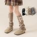 Children's Bow Socks Long Tube Calf Socks Leg Warm Lolita Pile Socks_viptrois.com