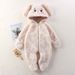 Mother & Kids Adorable Animal-Themed Baby Fleece Jumpsuit – Panda, Bunny & Bear Designs – Cozy Winter & Fall Outfit For Newborns (0-12 Months)_viptrois.com