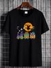 Halloween Train Witch Ghost Pumpkin Toddler Boys Girls T-Shirt Versatile Women Top Graphic Tees Graphic Designer Clothes Female T-Shirt For Women Casual Breathable Streetwear Comfortable Stretched Top For Everyday Wear Print Round Neck Short Sleeve_viptrois.com