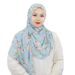 Women's Hijab floral print headscarf chiffon floral ethnic ladies scarf long scarf_viptrois.com