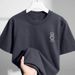 Men's Clothing 2025 New Summer Men's Short Sleeved T Shirt Trendy Brand Breathable Sweatshirt Round Neck Simple Printed Sports Top_viptrois.com