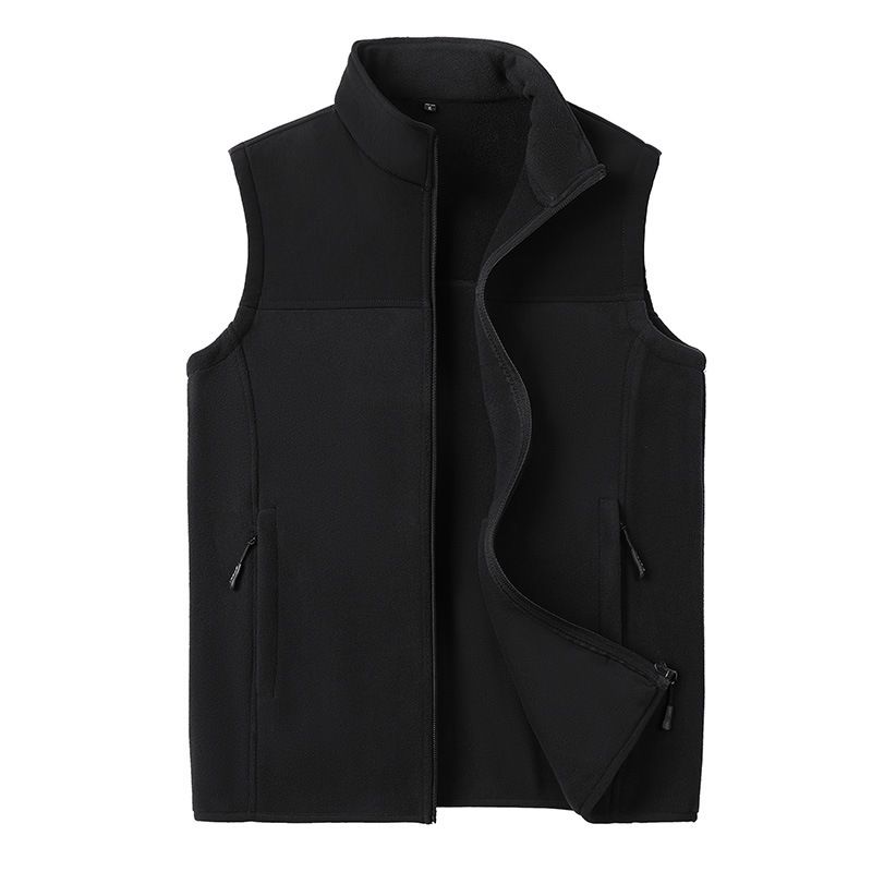Men's Clothing Men's Spring And Autumn Loose Fleece Vest Sports Vest Outdoor Casual Jacket Sleeveless Waistcoat Men_viptrois.com