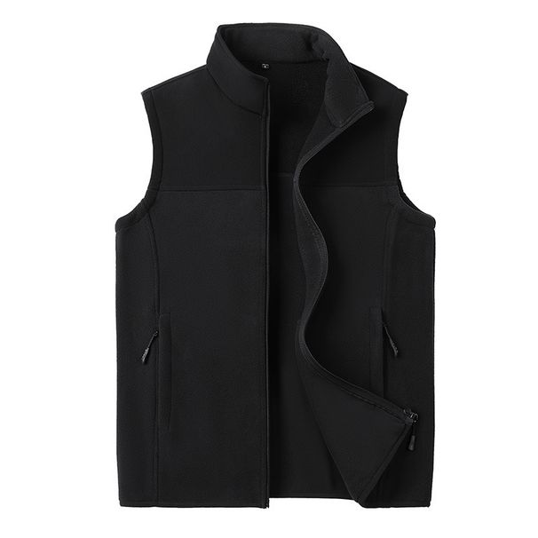 Men's Clothing Men's Spring And Autumn Loose Fleece Vest Sports Vest Outdoor Casual Jacket Sleeveless Waistcoat Men_viptrois.com