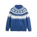 Pure Wushu Men's Clothing 2025 Autumn Winter New Fair Isle Sweater Coat Loose Lazy Niche Design Knitted Cardigan_viptrois.com