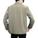 Men's Clothing Spring And Autumn Trendy Slim Fitting Anti Wrinkle Jacket Light Mature Style Youth Autumn Workwear Gown_viptrois.com
