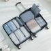 Diagonal Travel Storage Bag Thickened Waterproof Luggage Compartment Clothing Sorting and Storage Bag Seven Piece Set Suitable for Business Trips_viptrois.com