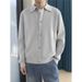 Pure Gray Autumn Winter Korean Minimalist Style Knitted Cardigan Trendy Versatile Sweater Warm Coat Men_viptrois.com