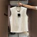 Men's 100% Cotton Sleeveless T-Shirt Tank Top, Summer Loose Fit High Street Casual Basic Vest For Athletic Wear_viptrois.com
