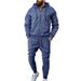 Men’s Fleece-Lined Hooded Sweatshirt & Jogger Pants Set – Lightweight & Comfortable (Sizes S-XXXL)_viptrois.com
