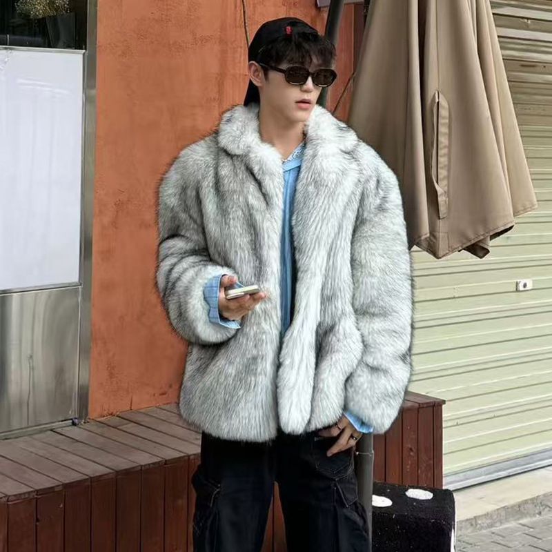Men's Clothing New Autumn And Winter Fur Coats For Men: Mink Coats, Faux Fox Fur Jackets, And Casual Cropped Tops._viptrois.com