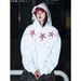Starfish Print Pullover Hoodie ForMen And Women, New Autumn Loose Fit American Style Casual Sweatshirt_viptrois.com