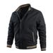 Men’s Stand Collar Jacket – Trendy Loose Fit | Autumn & Spring Casual Coat (M-5XL)_viptrois.com
