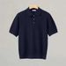 Luxury Men's Short Sleeved Polo Shirt High Elastic Striped Knitted Cool And Breathable Elegant High End Summer Top_viptrois.com