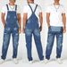 Man's clothing Summer street hipster ripped suspenders high-waisted men's jeans_viptrois.com