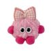 Cute Bow Knotted Monster Plush Pendant Cartoon Doll Cute Keychain Dopamine Couple Bag Pendant_viptrois.com