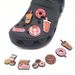 Donut Milk Tea Cute Shoe Flower Shoe Buckle Soft Glue Removable Decorative Buckle_viptrois.com