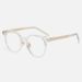 Women's Glasses Retro Plate Round Frame Men's And Women's TR90 Plug In Feet Anti Blue Light Glasses Frame Myopia Can Be Matched_viptrois.com