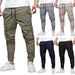 Men's Multi Pocket Drawstring Casual Japanese Overalls Men's Autumn And Summer New Overalls Spot Wholesale_viptrois.com