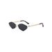 Fashion Diamond Shaped Small Metal Frame Sunglasses Simple Beach Sunshade Sunglasses Sunglasses Female T1372_viptrois.com