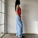 Vintage Embroidered Jeans - Y2K Retro High Street Wide Leg Pants, Loose Fit Casual Denim Trousers With Unique Stitching, Comfortable & Stylish_viptrois.com