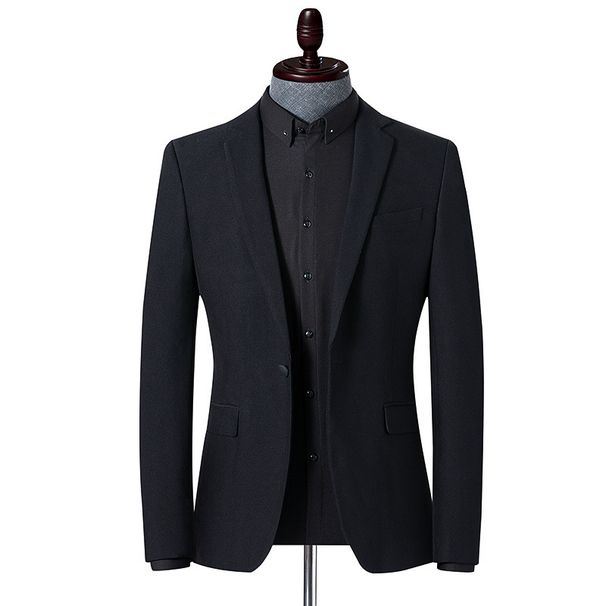 Men's Clothing Lasbot spring and autumn suits for men, single button slit slim fit small suits,style suits, casual single suit jackets_viptrois.com