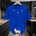 Men's Clothing Summer Loose Versatile Trend Short Sleeved T Shirt Casual Round Neck Breathable Long Sleeved Pullover_viptrois.com