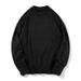 Spring And Autumn New Men's Solid Color Crew Neck Slim Fit Base Shirt Long Sleeve Youth Casual Versatile Knitted Sweater_viptrois.com